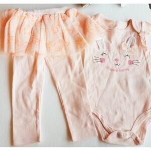 Girls 5 outfits 1 emb. jean jacket 1 pink pants & 1 pj top